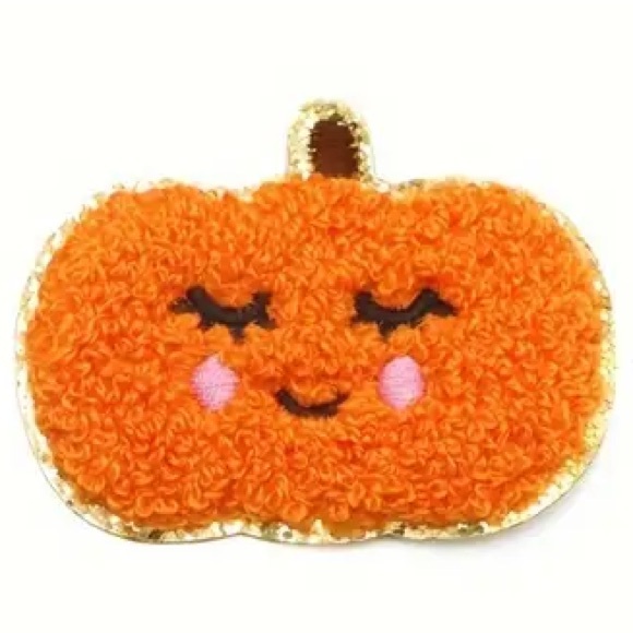 Vibrant Chenille Pumpkin Patch Appliqué Iron-On, Fusible, Embroidery Ready - Picture 2 of 9